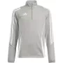 Camisola de treino adidas Tiro 24 criança sweatshirt cinzento Four 140cm