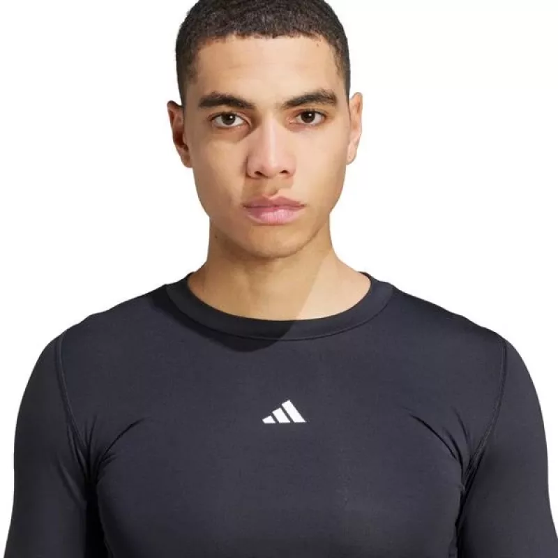 T-shirt de treino de manga comprida adidas Techfit homem preto L