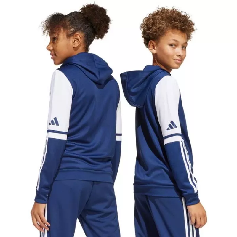 Hoodie adidas Squadra 25 criança Navy Blau/Branco 164cm