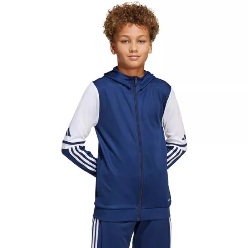 Hoodie adidas Squadra 25 criança Navy Blau/Branco 164cm