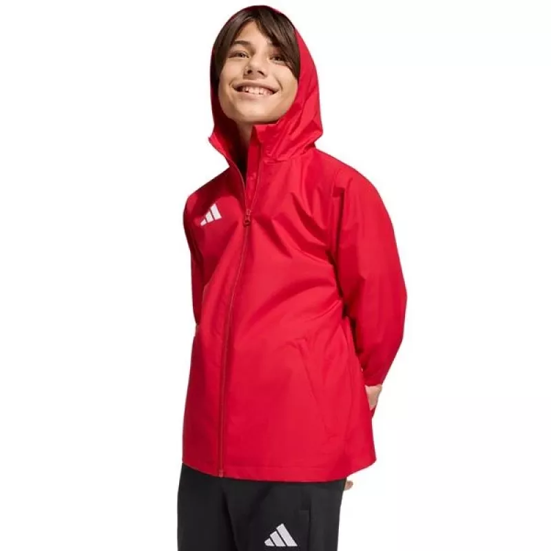 adidas Entrada 26 casaco para todo o tempo criança unissexo vermelho 152 cm