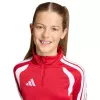 adidas Tiro 26 League top de treino para criança vermelho/branco JY7163 140cm
