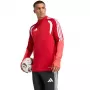 Top de treino adidas Tiro 26 Competition homem manga comprida com meio fecho vermelho tamanho L