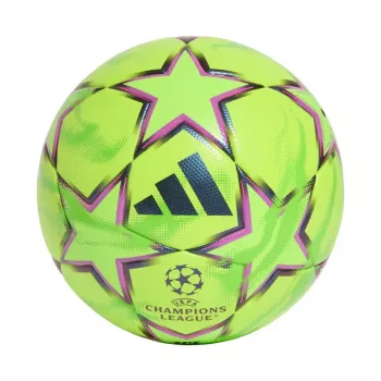 Bola de futebol adidas UCL Winter 26/27 League Stage tamanho 5 verde/preto/rosa