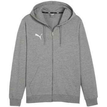 Sweatshirt com capuz PUMA Team Goal Casuals Medium Grey Heather para homem tamanho S