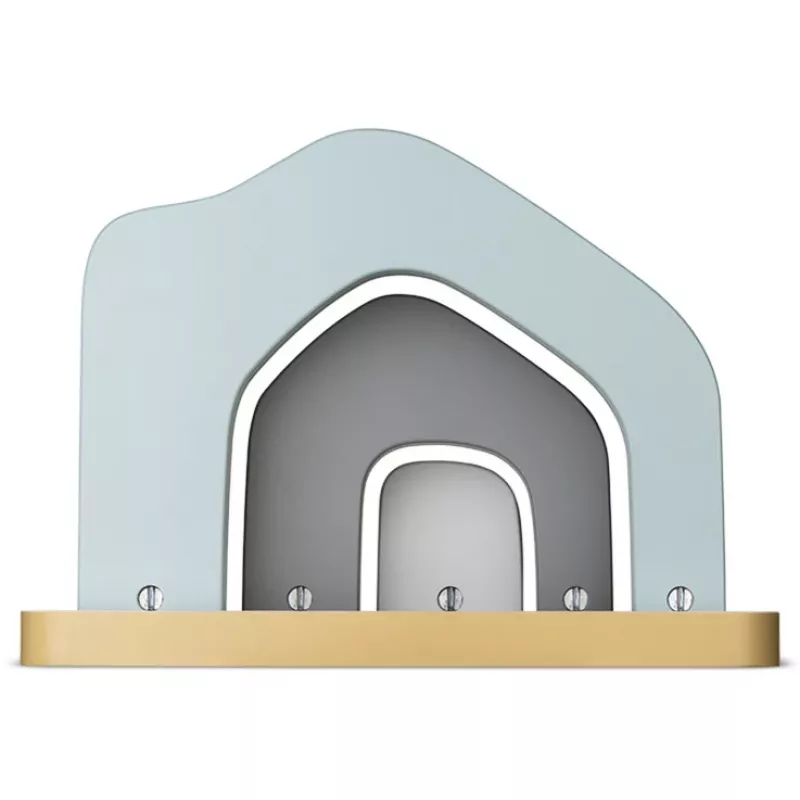 TONIES Mini Estante - Casa 11003995 (rosa) - Estante de MDF em forma de casa rosa com 2 prateleiras, 3 compartimentos, para quarto de criança, quarto de bebé, certificado EN 71