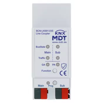 MDT SCN-LK001.03S Acoplador de linha/área KNX com Data Secure e função proxy