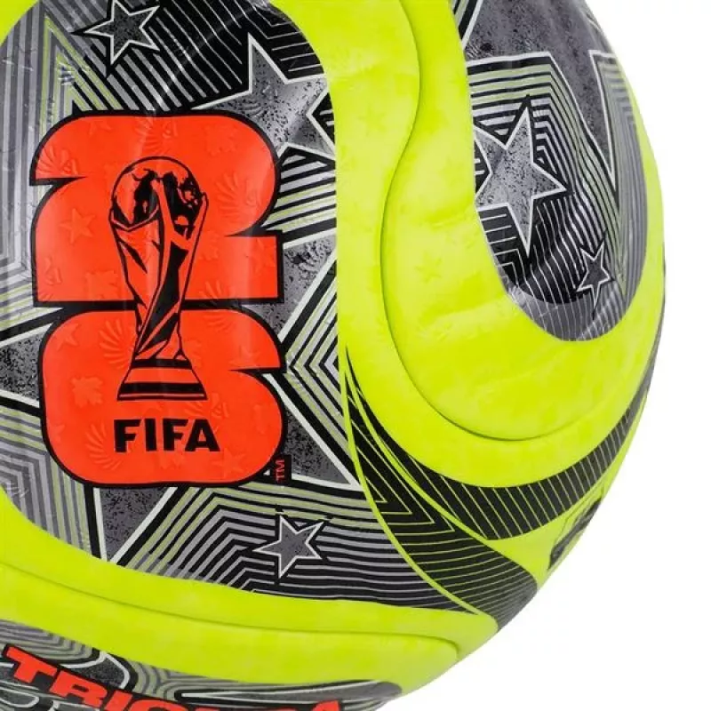adidas World Cup 26 Trionda Pro Bola de futebol de inverno tamanho 5 verde/preto/prateado JD8023