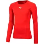 Puma Liga Baselayer Tee LS Homem T-shirt de manga comprida vermelha