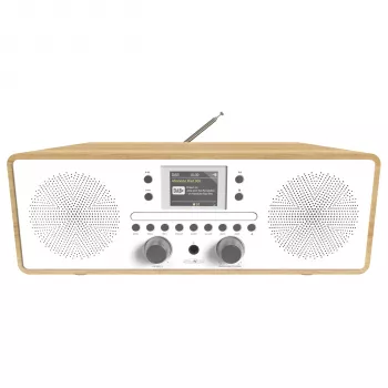 Reflexion HRA21DAB+ rádio de encastre branco DAB+ FM com leitor de CD, duplo alarme, telecomando