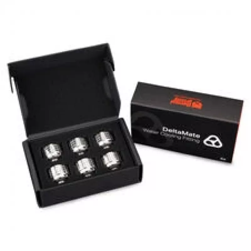 Thermal Grizzly DeltaMate conexão de compressão, latão - níquel brilhante, HT14, pack de 6