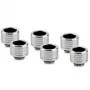 Thermal Grizzly DeltaMate conexão de compressão, latão - níquel brilhante, HT14, pack de 6