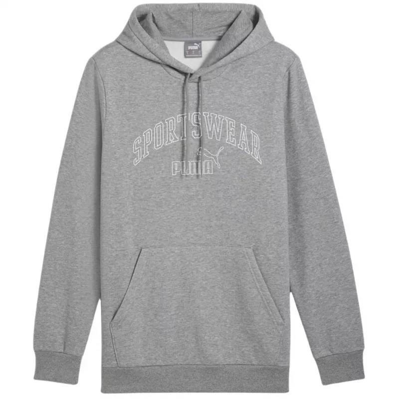 PUMA Essentials+ Logo LAB Gradient Hoodie - cinzento médio mesclado - homem M