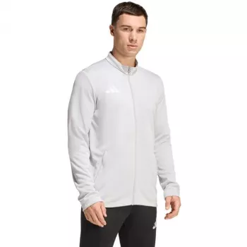 adidas Entrada 26 Casaco de treino homem cinzento tamanho L fecho de correr AEROREADY Poliéster reciclado Treino de futebol