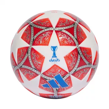 Bola de futebol adidas UCL 25/26 Final League mulher tamanho 4 branco/vermelho JW1326