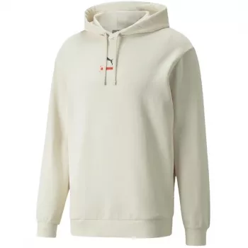 Sweatshirt com capuz Puma Better Hoodie TR homem em Pebble Beige com capuz com cordão e bolso canguru