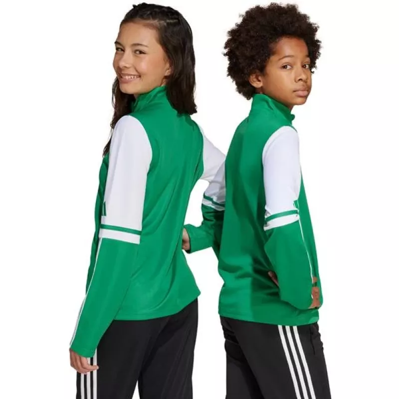 Casaco de treino adidas Squadra 25 criança verde/branco 116 cm