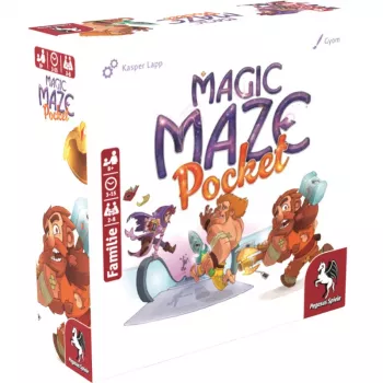 PEGASUS Magic Maze Pocket jogo de labirinto cooperativo em tempo real, 1-4 jogadores, a partir de 8 anos, 15 minutos