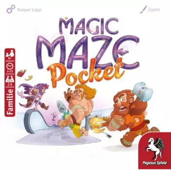 PEGASUS Magic Maze Pocket jogo de labirinto cooperativo em tempo real, 1-4 jogadores, a partir de 8 anos, 15 minutos