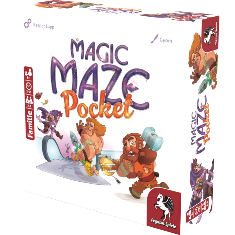 PEGASUS Magic Maze Pocket jogo de labirinto cooperativo em tempo real, 1-4 jogadores, a partir de 8 anos, 15 minutos