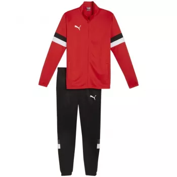 Fato de treino PUMA Team Rise com fecho de correr completo homem vermelho/preto 2XL