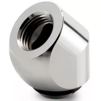Thermal Grizzly DeltaMate adaptador rotativo 45° G1/4 - níquel brilhante