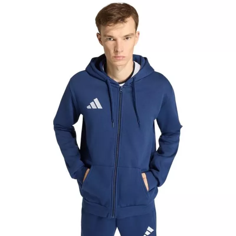 adidas Entrada 26 sweatshirt com capuz e fecho completo homem Team Navy Blue tamanho L