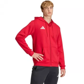 adidas Entrada 26 sweatshirt com capuz e fecho completo homem vermelho XL