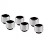 União de mangueira Thermal Grizzly DeltaMate, latão - níquel brilhante, HT16, pack de 6