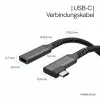 Cabo de extensão USB-C ShiverPeaks USB-C/C 3.2 PD 90° - cabo - digital/dados