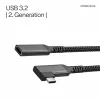 Cabo de extensão USB-C ShiverPeaks USB-C/C 3.2 PD 90° - cabo - digital/dados