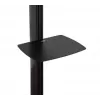 B-TECH AV SYSTEM X - Suporte de chão universal para dois ecrãs planos empilhados (VESA 600 x 400) - 2,4 m, Preto