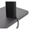 B-TECH AV SYSTEM X - Suporte de chão universal para dois ecrãs planos empilhados (VESA 600 x 400) - 2,4 m, Preto