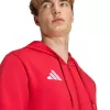 Hoodie com fecho completo adidas Entrada 26 para homem Vermelho 2XL