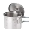ESBIT PT625ST utensílios de cozinha de campismo panela 0,625 L aço inoxidável