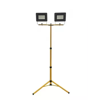 Projetor LED com tripé 2x50W 8500lm IP65 branco frio