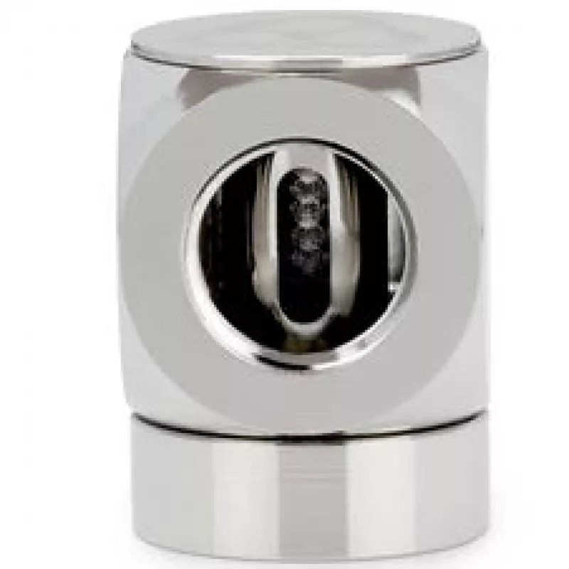 Thermal Grizzly DeltaMate adaptador rotativo 90° G1/4 polegadas para G1/4 polegadas, níquel brilhante