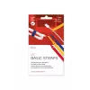 LABEL THE CABLE LTC BASIC STRAPS atilhos de cabo com velcro, 17 cm, pack de 10, multicolor (azul, amarelo, vermelho)