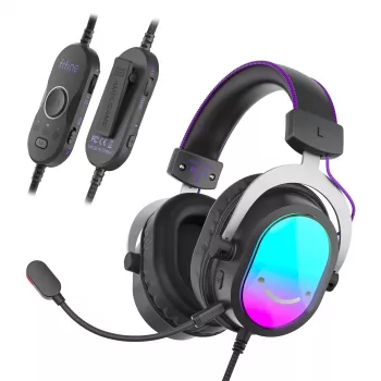 FIFINE H16 headset gaming RGB com som surround 7.1 - preto