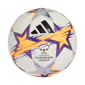 adidas UCL Women's Pro 26/27 League Stage bola de futebol tamanho 5 branco/laranja/roxo