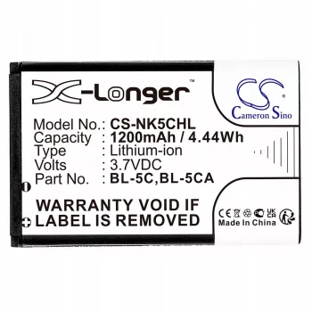 Cameron Sino bateria Li-ion 1200mAh para Nokia BL-5C, BL-5CA, Teltonika, Lark BL-6SP