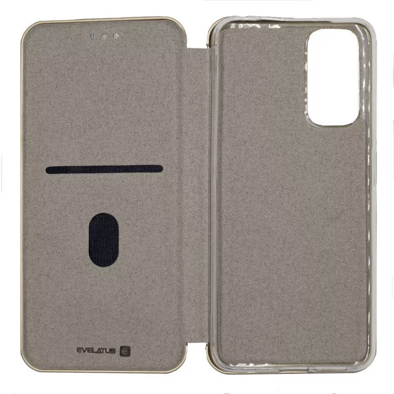 Capa tipo livro Evelatus para Samsung Galaxy A53 5G dourado