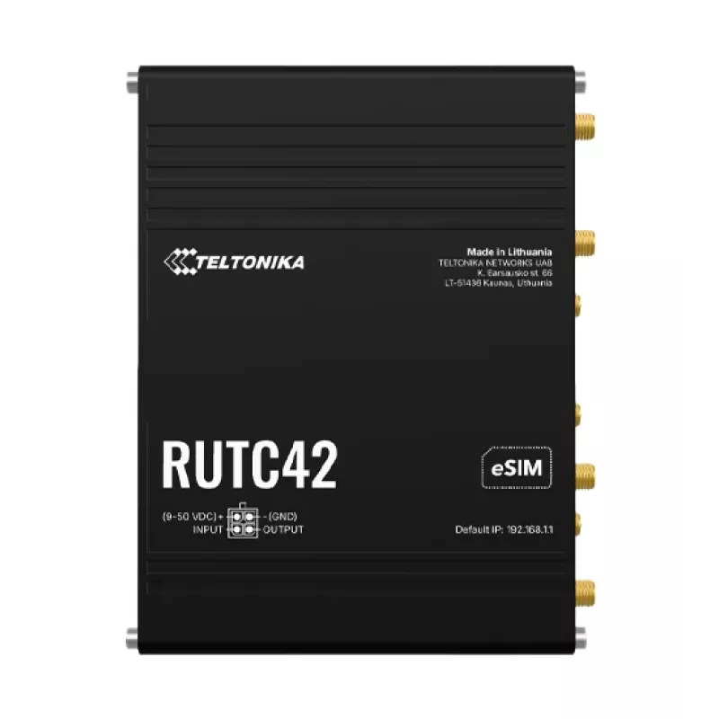 Router industrial Teltonika Networks RUTC42 (UK) 4G/Wi-Fi 6 Dual-Band