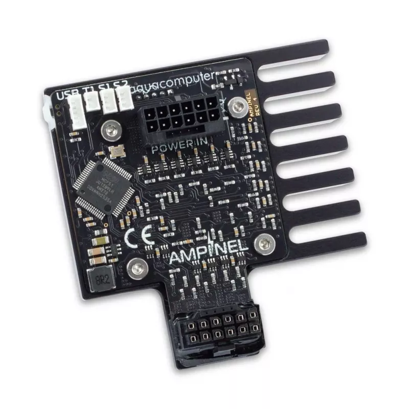 Gestão de alimentação para placas gráficas Aqua Computer AMPINEL 12V-2x6, 650 W, OLED, RGBpx - Tipo B