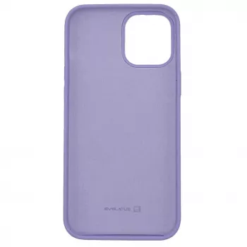 Capa de silicone Premium Soft Touch Evelatus para Apple iPhone 12 Pro Max lilás pálido