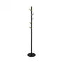 Cabide de pé W66 preto 177 cm, aço com pintura em pó, capacidade de carga 15 kg