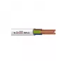 Cabo elétrico BVV-LL 2x1 mm² com isolamento de PVC branco, rolo de 50 m