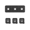Organizador de cabos magnético para secretária UNITEK SnapHold (conjunto de 3+1), preto
