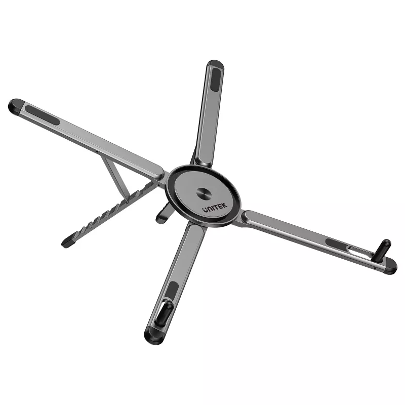 UNITEK Mag-Fold suporte magnético dobrável para telefone, tablet e portátil com função de tripé, cinzento espacial