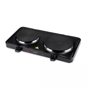 MEO MR-772-2 Placa de Fogão Dupla 2500W, Queimadores de Ferro Fundido, Esmaltada